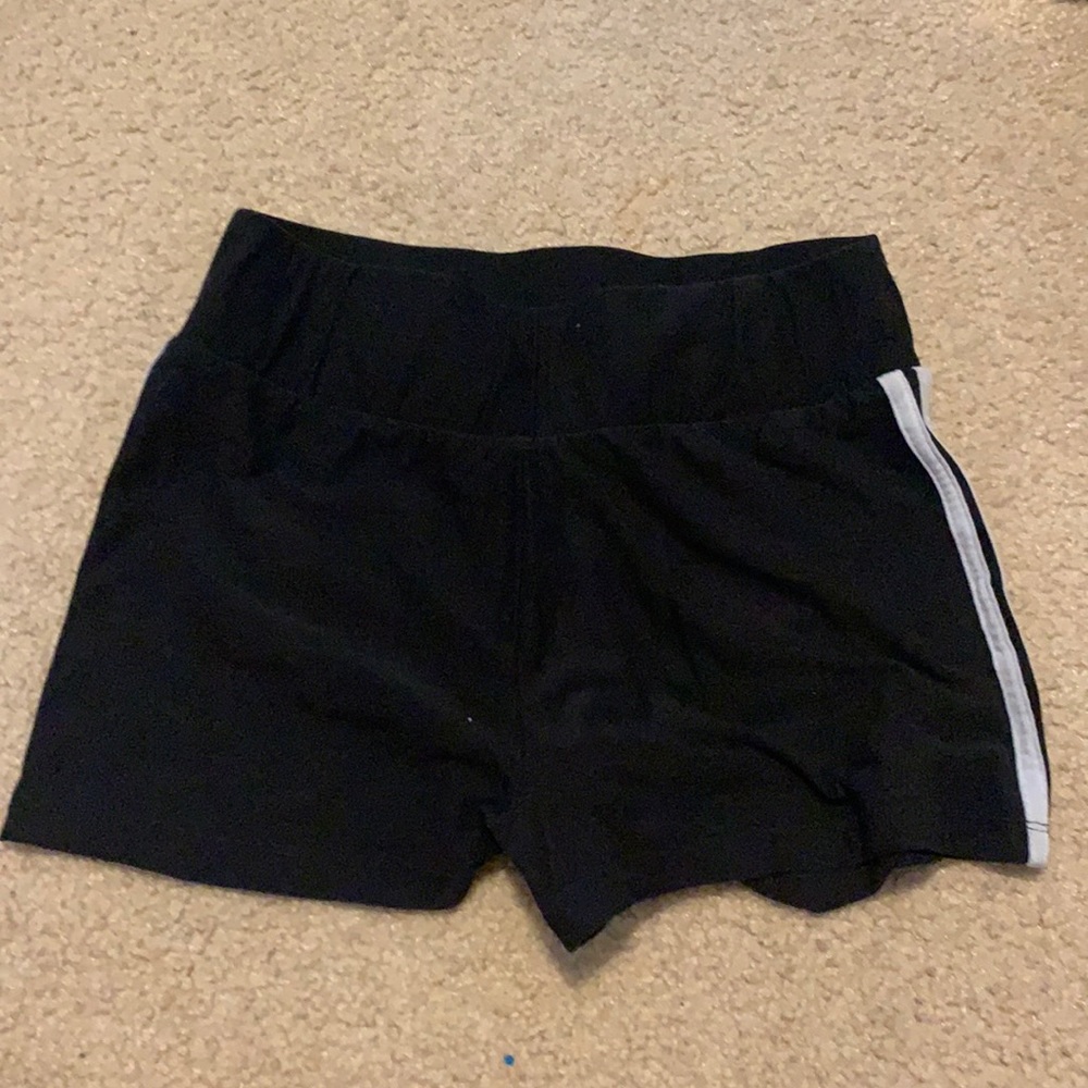 Black booty shorts